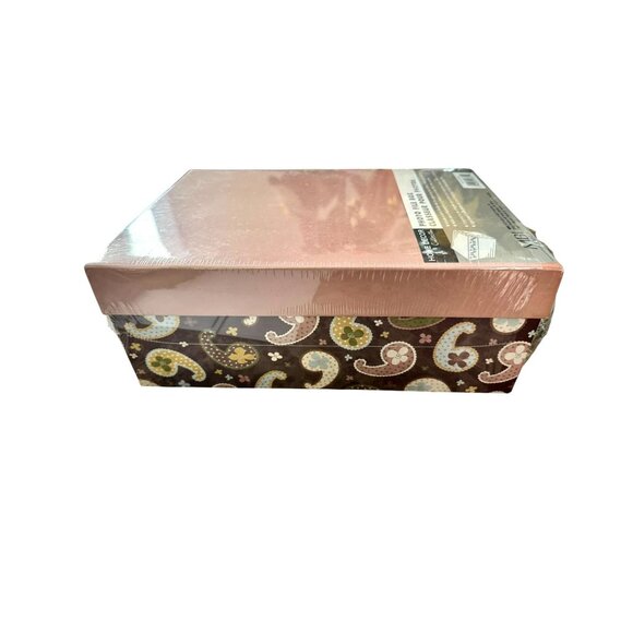 MBI Home Decor Collection Paisley Photo File Box With Index Cards & Dividers - Picture 2 of 10
